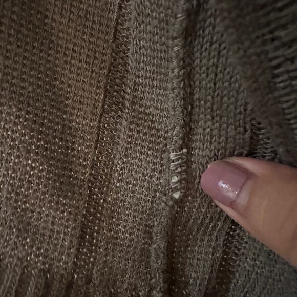 One two New York brown knit open cardigan - Picture 4 of 5